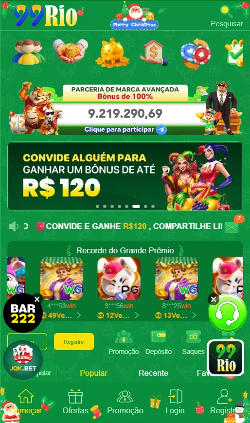 App mobile da 99rio.com com design elegante e seguro