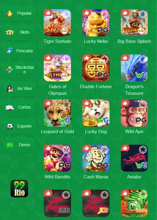 Ilustração de Explore Slots e Jogos ao Vivo com 99rio